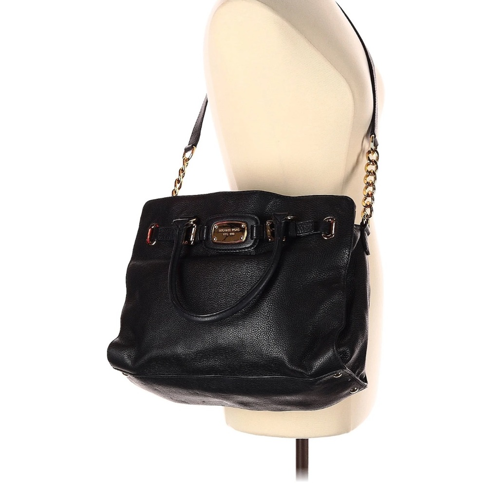 MICHAEL Michael Kors Black and Silver Shoulder Bag